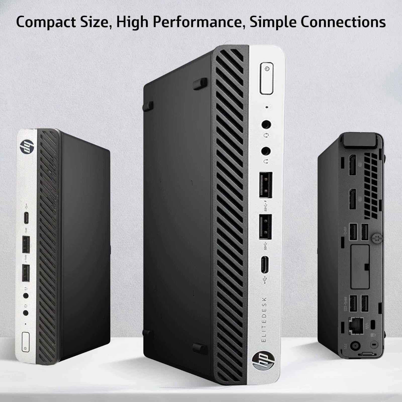 HP EliteDesk 705 G4 Mini Desktop – AMD Ryzen 5 Pro 2400GE Quad